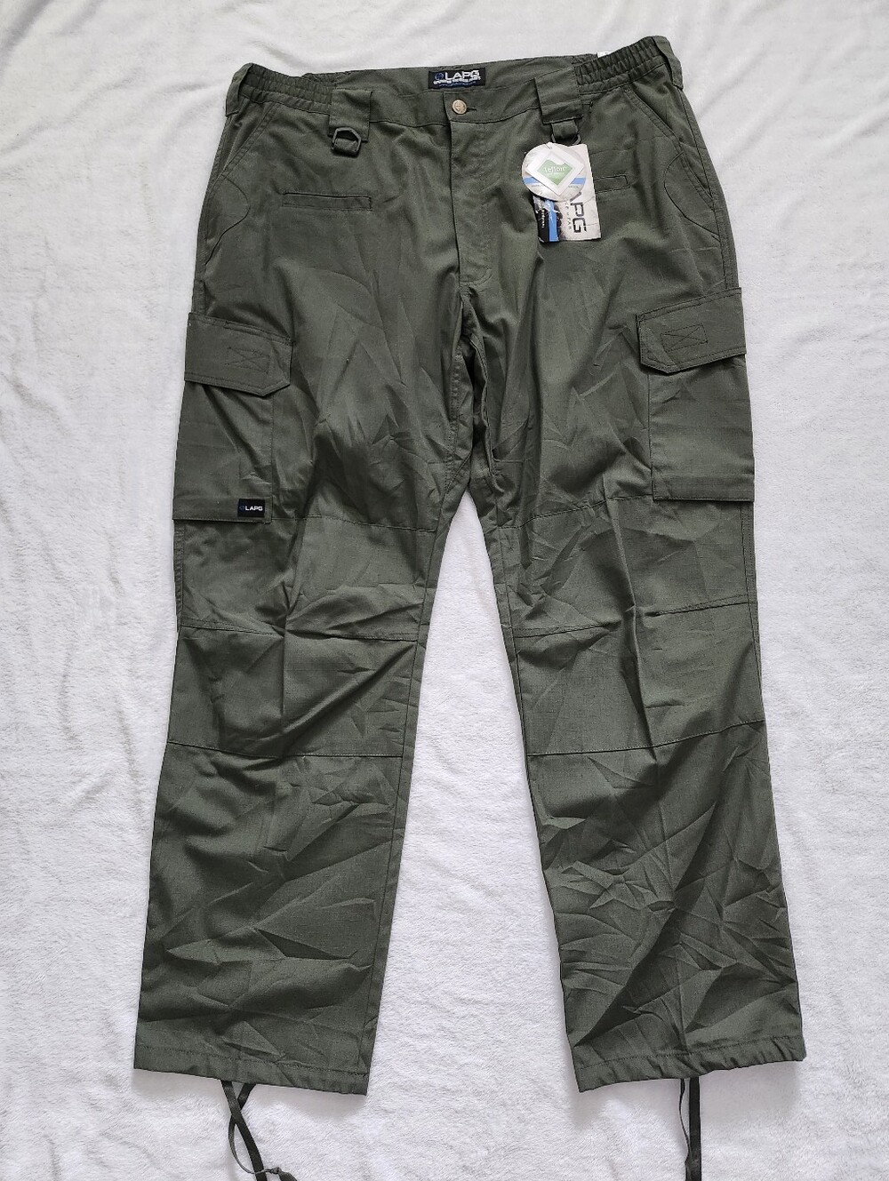 ​LA Police Gear LAPG Operator Teflon Cargo Tactical Pants NWT Army Green 42x32‎